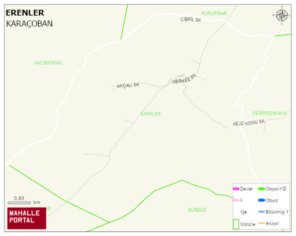 ERENLER Mahallesi Haritası | İnteraktif Köy ve Mahalle Sınırları