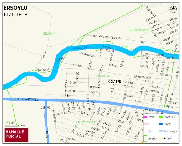 ERSOYLU Mahallesi Haritası | Mahalle ve Köy Sınırı