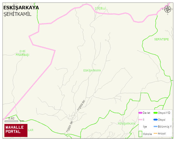 ESKİŞARKAYA Mahallesi Haritası | İnteraktif Köy ve Mahalle Sınırları