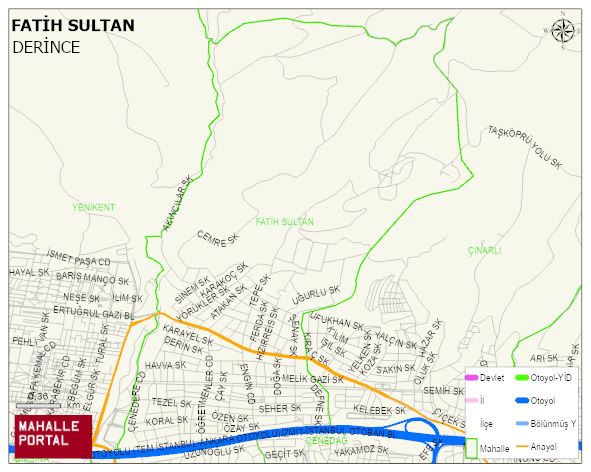FATİH SULTAN Mahallesi Haritası | Sayısal Bölge Görünümü