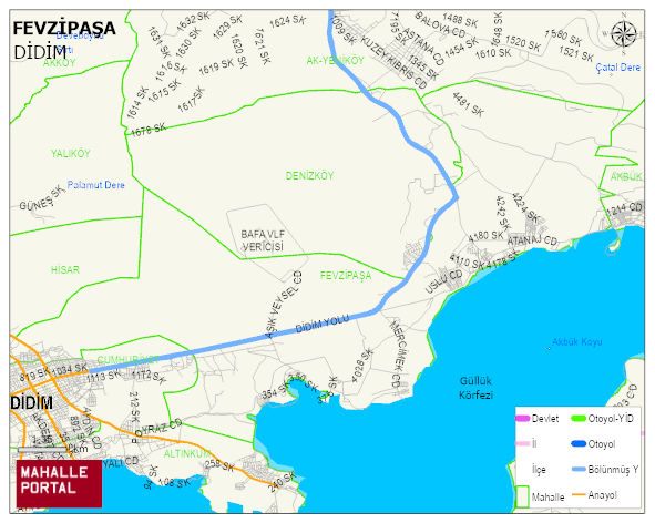 FEVZİPAŞA Mahallesi Haritası | İnteraktif Köy ve Mahalle Sınırları