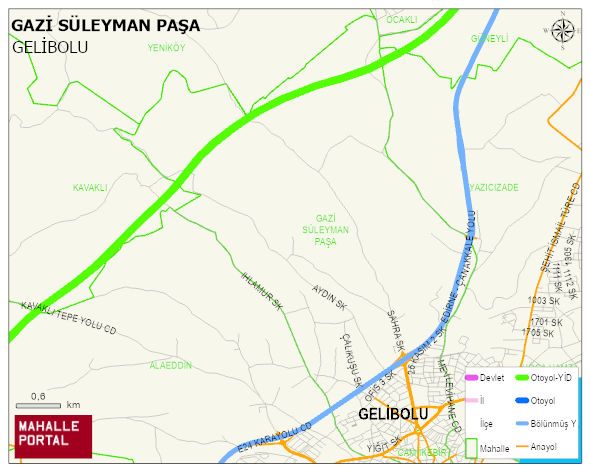 GAZİ SÜLEYMAN PAŞA Mahallesi Haritası | Dağlar, Ovalar ve Akarsu Bilgileri