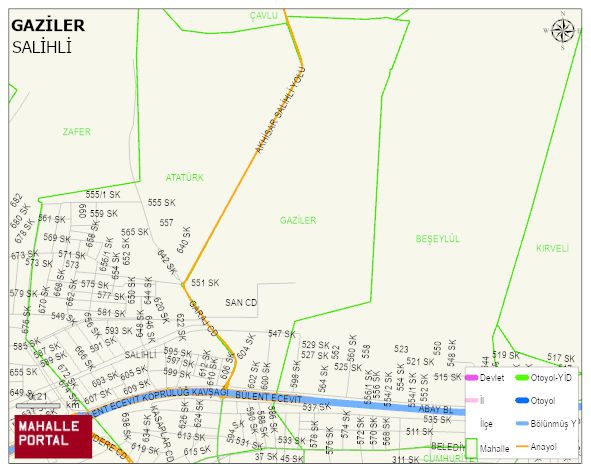 GAZİLER Mahallesi Haritası | Mahalle Sokak Haritası