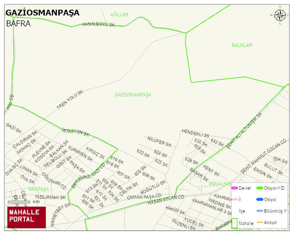 GAZİOSMANPAŞA Mahallesi Haritası | Güncel Mahalle ve Köy Haritası