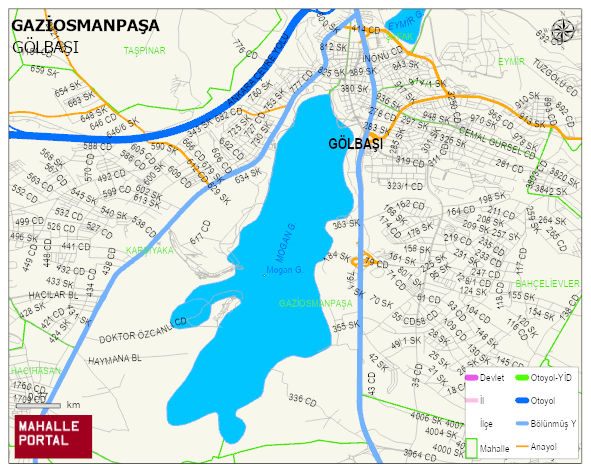 GAZİOSMANPAŞA Mahallesi Haritası | Dağlar, Ovalar ve Akarsu Bilgileri
