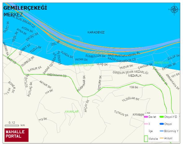 GEMİLERÇEKEĞİ Mahallesi Haritası | Uydu Görüntüsü ve Harita Detayları