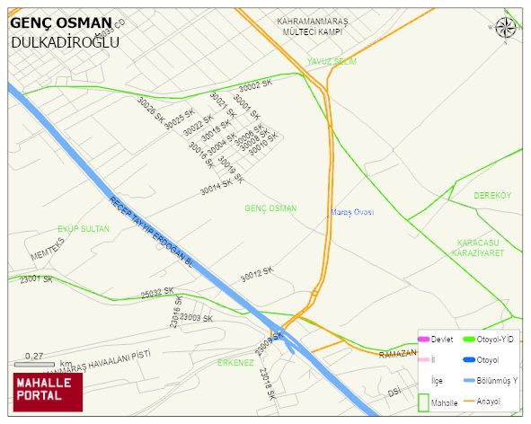 GENÇ OSMAN Mahallesi Haritası | İnteraktif Köy ve Mahalle Sınırları