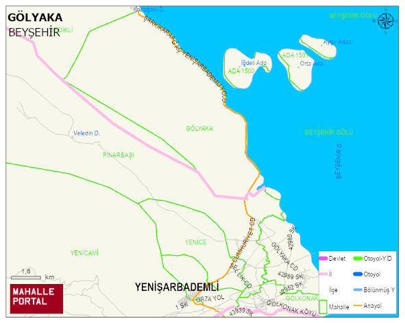 GÖLYAKA Mahallesi Haritası | Güncel Mahalle ve Köy Haritası