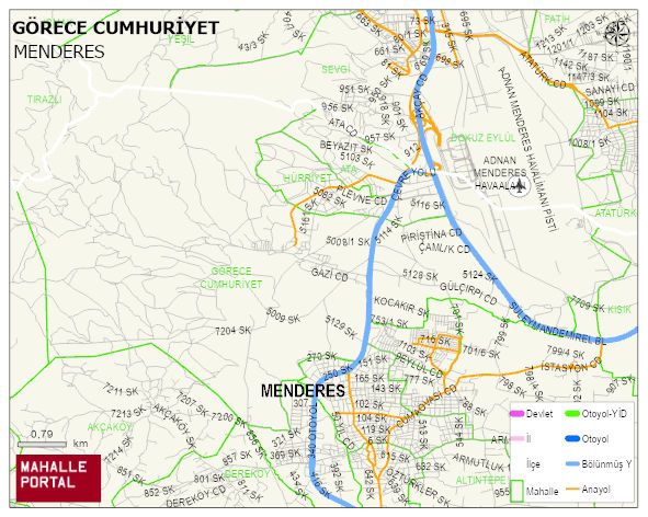 GÖRECE CUMHURİYET Mahallesi Haritası | Detaylı Köy ve Mahalle Görünümü