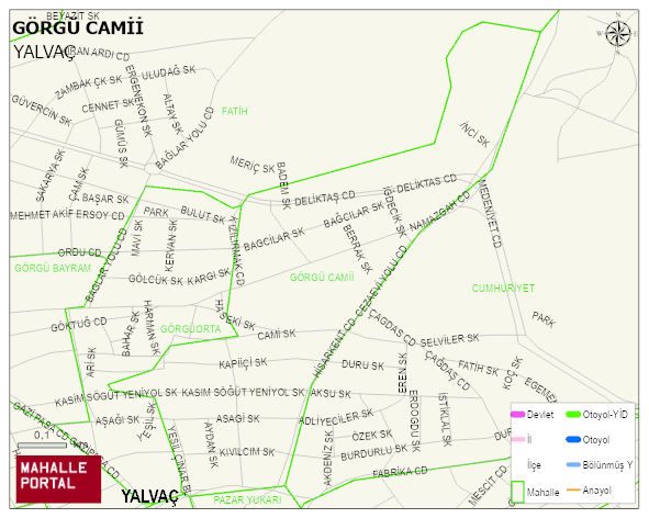 GÖRGÜ CAMİİ Mahallesi Haritası | İnteraktif Köy ve Mahalle Sınırları