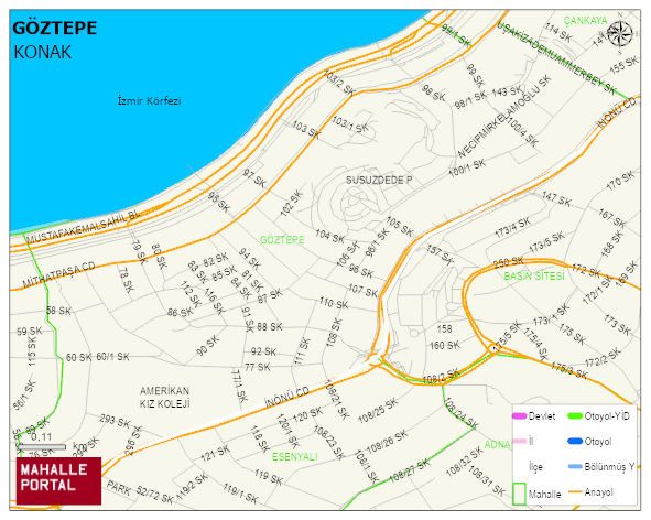 GÖZTEPE Mahallesi Haritası | Coğrafi Yapı ve Detaylı Haritası