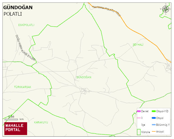 GÜNDOĞAN Mahallesi Haritası | Coğrafi Yapı ve Detaylı Haritası