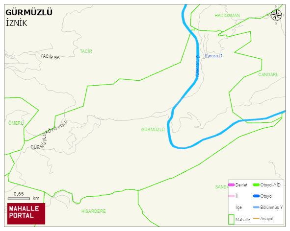 GÜRMÜZLÜ Mahallesi Haritası | İnteraktif Köy ve Mahalle Sınırları