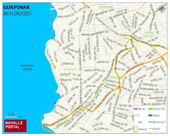 GÜRPINAR Mahallesi Haritası | Güncel Mahalle ve Köy Haritası
