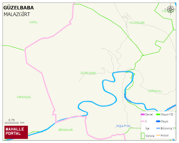 GÜZELBABA Köyü Haritası | Coğrafi Yapı ve Detaylı Haritası