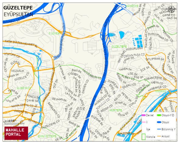 GÜZELTEPE Mahallesi Haritası | İnteraktif Köy ve Mahalle Sınırları