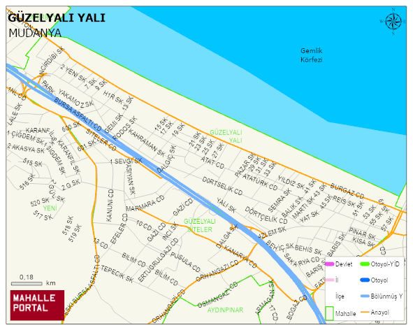GÜZELYALI YALI Mahallesi Haritası | Uydu Görüntüsü ve Harita Detayları
