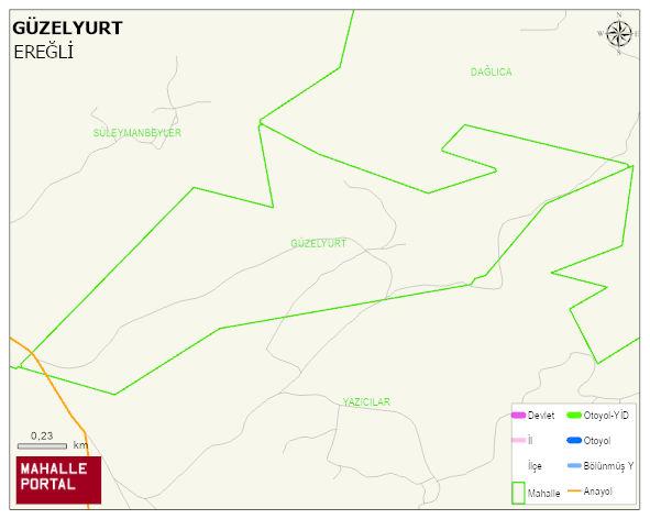 GÜZELYURT Köyü Haritası | Güncel Mahalle ve Köy Haritası