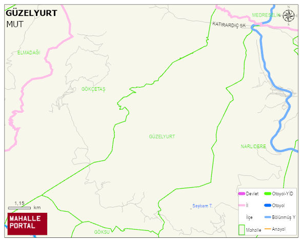 GÜZELYURT Mahallesi Haritası | Detaylı Köy ve Mahalle Görünümü