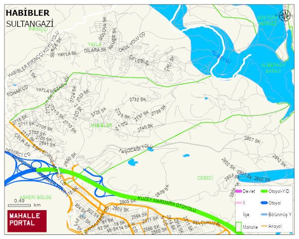 HABİBLER Mahallesi Haritası | İnteraktif Köy ve Mahalle Sınırları