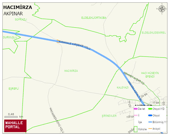 HACIMİRZA Köyü Haritası | Detaylı Köy ve Mahalle Görünümü