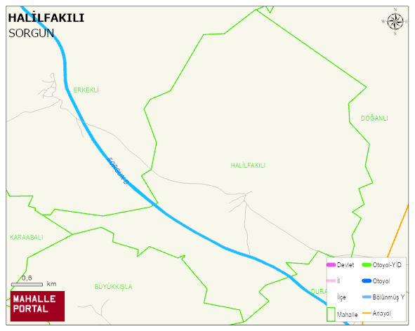 HALİLFAKILI Köyü Haritası | Coğrafi Yapı ve Detaylı Haritası