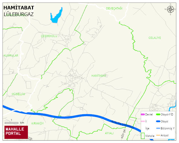 HAMİTABAT Köyü Haritası | Mahalle Sokak Haritası