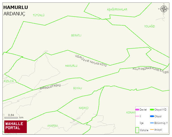 HAMURLU Köyü Haritası | Dağlar, Ovalar ve Akarsu Bilgileri