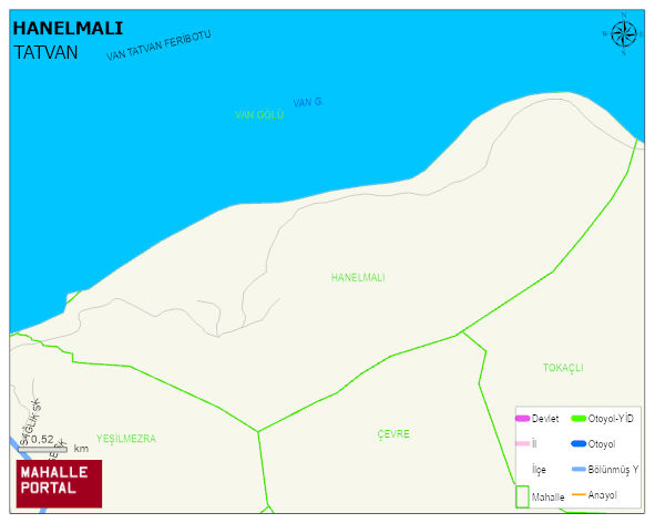 HANELMALI Köyü Haritası | Yükselti ve Doğa Özellikleri