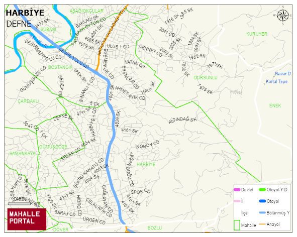 HARBİYE Mahallesi Haritası | İnteraktif Köy ve Mahalle Sınırları