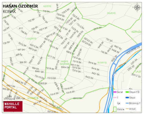 HASAN ÖZDEMİR Mahallesi Haritası | İnteraktif Köy ve Mahalle Sınırları