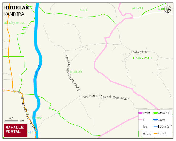 HIDIRLAR Mahallesi Haritası | Detaylı Köy ve Mahalle Görünümü