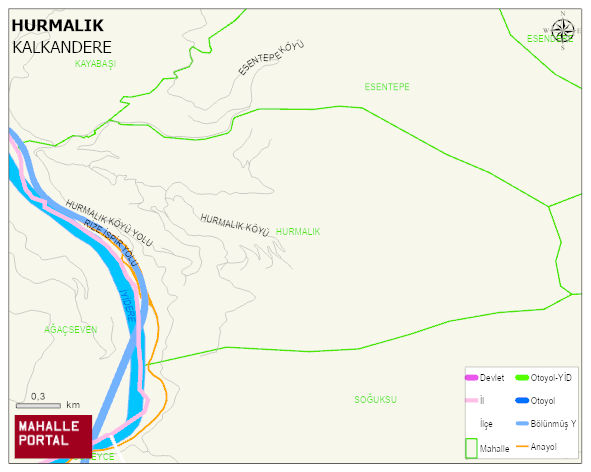 HURMALIK Köyü Haritası | Mahalle Sokak Haritası