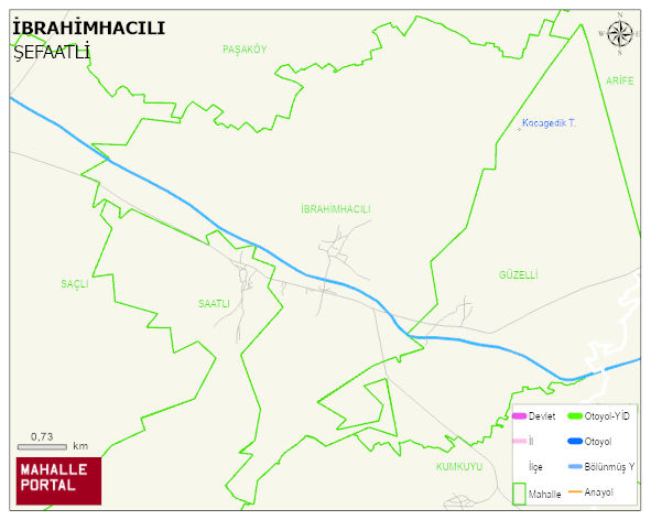 İBRAHİMHACILI Köyü Haritası | Mahalle ve Köy Sınırı