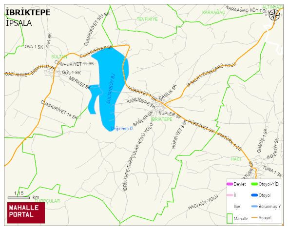 İBRİKTEPE Köyü Haritası | Mahalle Sokak Haritası