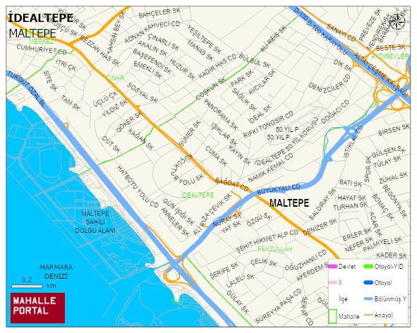 İDEALTEPE Mahallesi Haritası | Mahalle Sokak Haritası