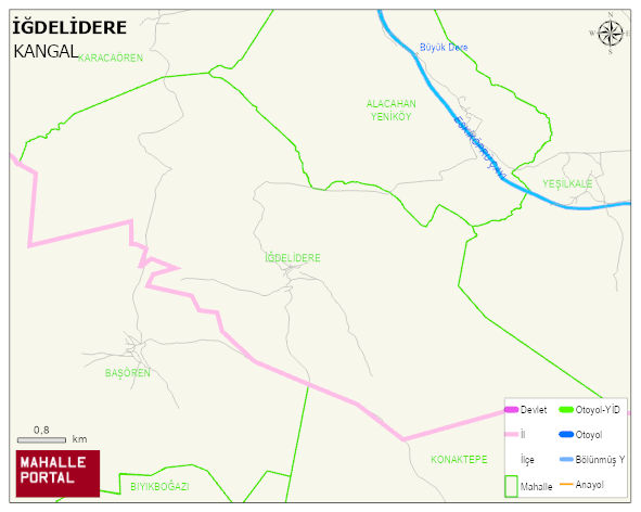 İĞDELİDERE Köyü Haritası | Mahalle ve Köy Sınırı