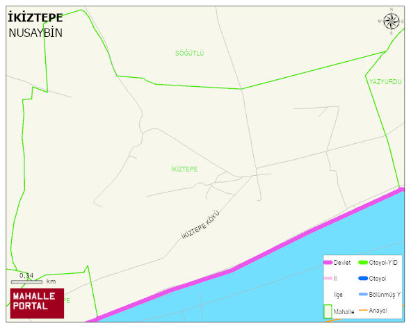 İKİZTEPE Mahallesi Haritası | İnteraktif Köy ve Mahalle Sınırları