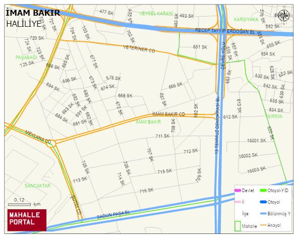 İMAM BAKIR Mahallesi Haritası | Detaylı Köy ve Mahalle Görünümü