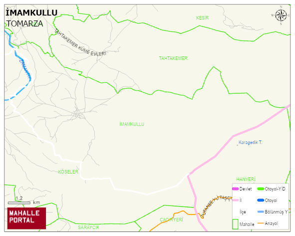 İMAMKULLU Mahallesi Haritası | Güncel Mahalle ve Köy Haritası