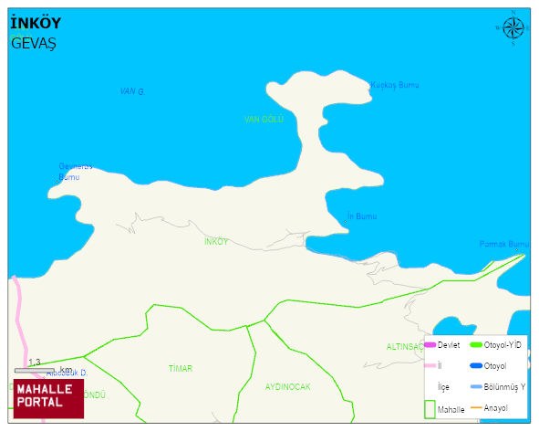 İNKÖY Mahallesi Haritası | İnteraktif Köy ve Mahalle Sınırları