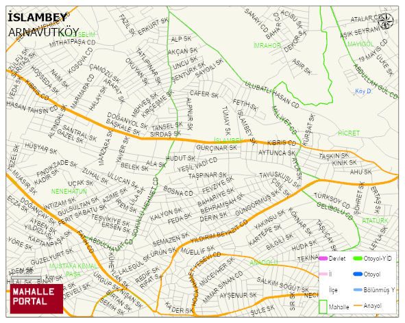 İSLAMBEY Mahallesi Haritası | Coğrafi Yapı ve Detaylı Haritası