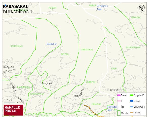 KABASAKAL Mahallesi Haritası | İnteraktif Köy ve Mahalle Sınırları