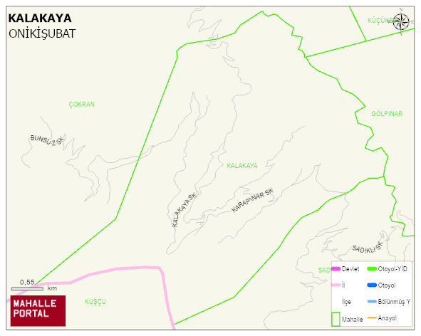 KALAKAYA Mahallesi Haritası | Uydu Görüntüsü ve Harita Detayları