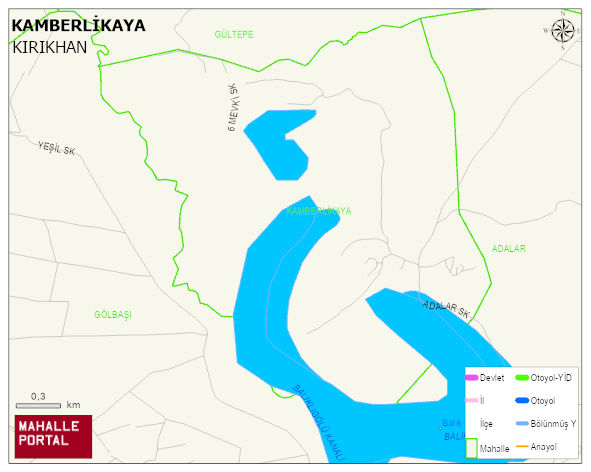 KAMBERLİKAYA Mahallesi Haritası | Güncel Mahalle ve Köy Haritası
