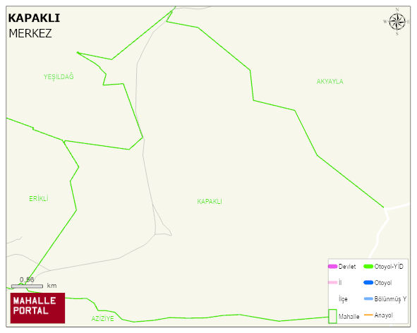 KAPAKLI Köyü Haritası | Güncel Mahalle ve Köy Haritası