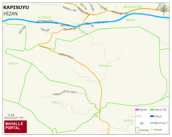 KAPISUYU Köyü Haritası | Güncel Mahalle ve Köy Haritası