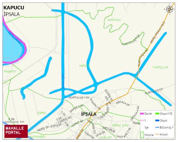 KAPUCU Mahallesi Haritası | İnteraktif Köy ve Mahalle Sınırları