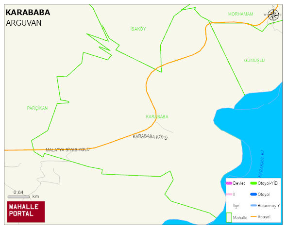 KARABABA Mahallesi Haritası | Yükselti ve Doğa Özellikleri