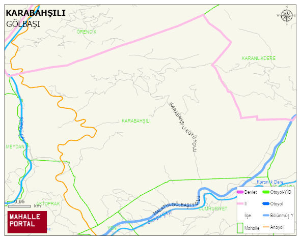 KARABAHŞILI Köyü Haritası | Coğrafi Yapı ve Detaylı Haritası